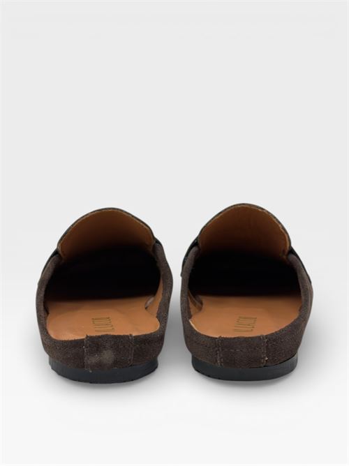 Sabot Mocassino in Camoscio Testa di Moro IL LACCIO | 5312VELOURTESTA DI MORO